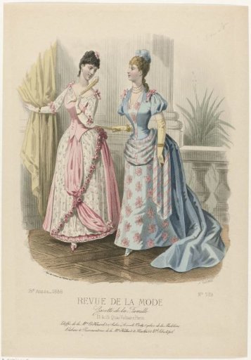 Revue de la Mode, Gazette de la Famille, Sunday, February 28, 1886, 15th Year, No. 739: Fabrics of Mrs. Le Houssel (...)
