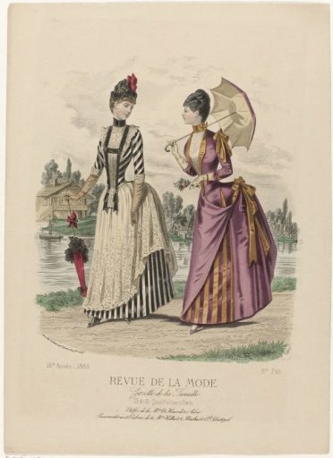 Revue de la Mode, Gazette de la Famille, Sunday, May 9, 1886, 15th Year, No. 749: Fabrics of Mrs. Le Houssel (...)