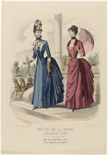 Revue de la Mode, Gazette de la Famille, 1886, 15th Year, No. 750: Fabrics of Mrs. Le Houssel (...)