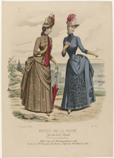 Review of Fashion, Gazette of the Family, Sunday, June 20, 1886, 15th Year, No. 755: Models & Fabrics (...)
