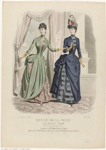 Review of Fashion, Gazette of the Family, Sunday, October 10, 1886, 15th Year, No. 771: Toilettes of Mme Pelletier-Vidal (...)