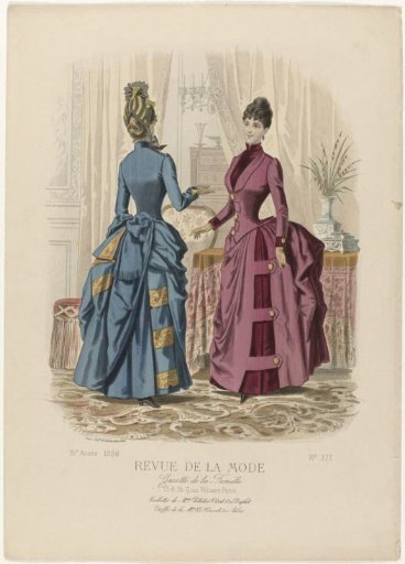 Review of Fashion, Gazette of the Family, Sunday, November 21, 1886, 15th Year, No. 777: Toilettes of M.me Pelletier-Vidal (...)