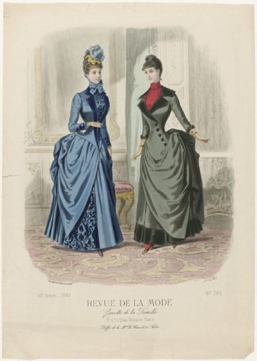 Review of Fashion, Gazette of the Family, Sunday, February 13, 1887, 16th Year, No. 789: Fabrics of M.me Le Houssel (...)