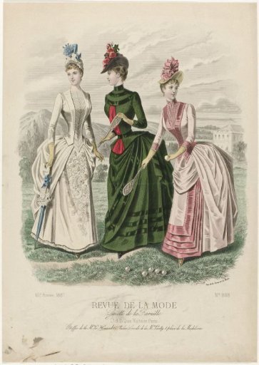 Revue de la Mode, Gazette de la Famille, Sunday, June 26, 1887, 16th Year, No. 808: Fabrics of Mme Le Houssel (...)