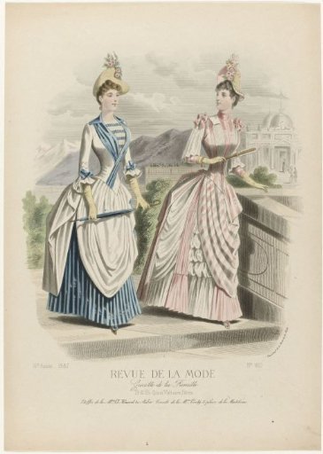 Revue de la Mode, Gazette de la Famille, Sunday, July 10, 1887, 16th Year, No. 810: Fabrics of Mme Le Houssel (...)