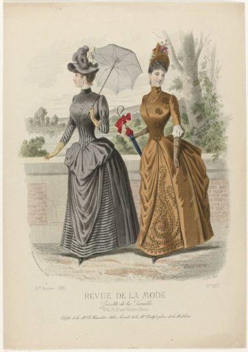 Revue de la Mode, Gazette de la Famille, Sunday, September 18, 1887, 16th Year, No. 820: Fabrics of Mme Le Houssel (...)