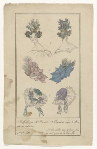 The Counsellor of Grace, 1830, No. 34: 1. Hairstyle by Mr. Narciss (...)