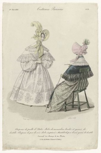 Le Journal des Dames et des Demoiselles, 10 June 1835, No. 3278: Italian Straw Hat (...)