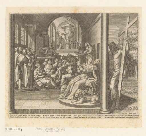 Christ touches his bride