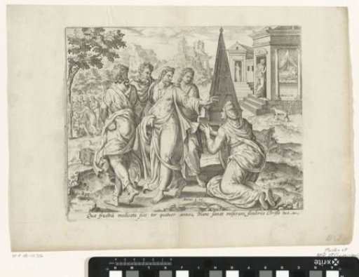 Christ healing a woman suffering from a hemorrhage