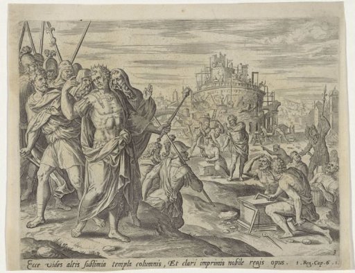 Solomon builds the temple