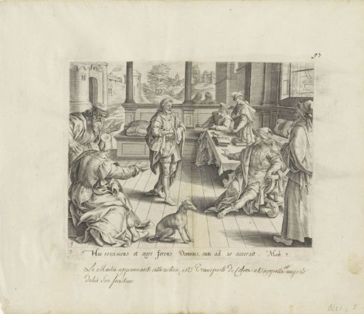 Cruel servant presented to the king