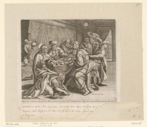 Mary Magdalene washing the feet of Christ