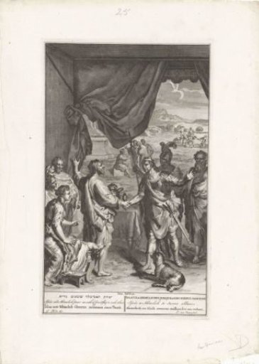 Abimelech and Isaac swear an oath to each other