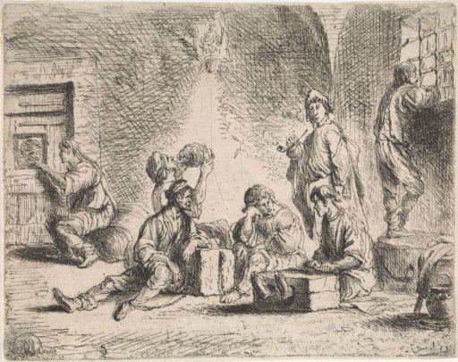 Prisoners in a dungeon