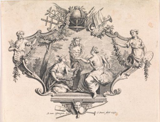 Vignette with a Statue of the Diana of Ephesus in a Landscape