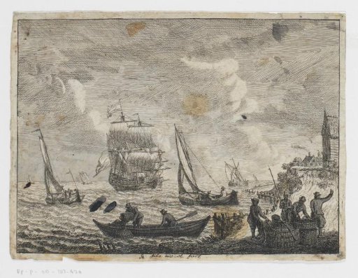 Seaview with boats off the coast