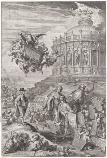 Promotion print of Claudius von Collalto, 1645
