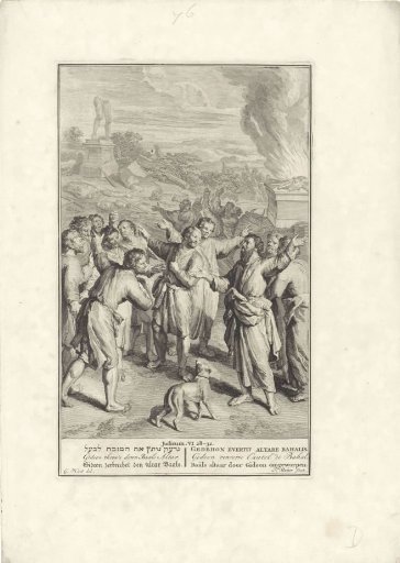 The Altar of Baal Destroyed by Gideon