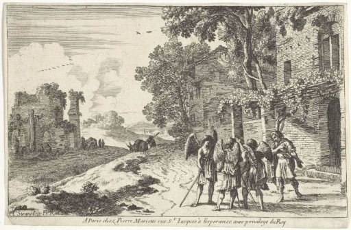 Abraham receives the three angels