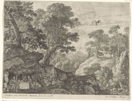 Saint Anthony the Great visits Saint Paul the Hermit