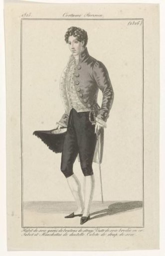 Journal des Dames et des Modes, Parisian Costume, 1825, (2326): Silk habit (...)