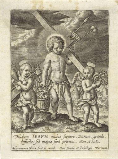 Christ Child carrying the instruments of the Passion