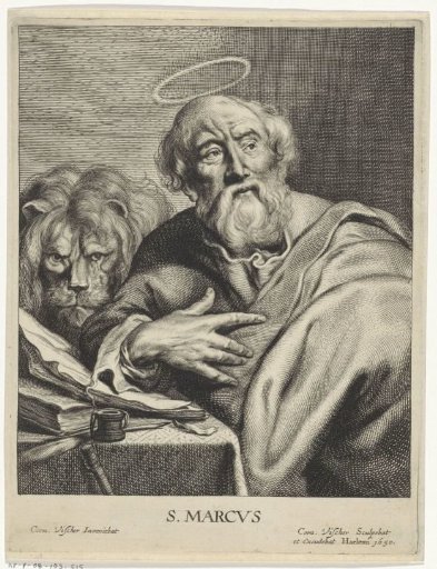 Evangelist Mark with a lion