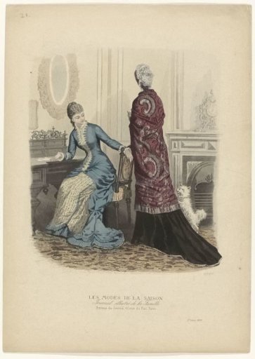 Les Modes de la Saison, Illustrated Journal of the Family, 1880, 10th Year, No. 577