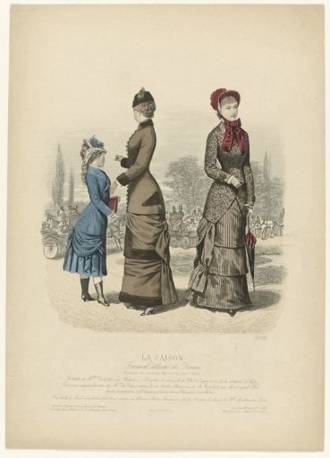 La Saison, Illustrated Journal for Ladies, 1880, 13th Year, No. 5, No. 589: Toilettes of the Misses Vidal (...)