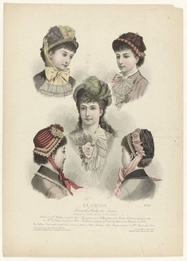 La Saison, Illustrated Journal for Ladies, 1880, 13th year, No. 8, No. 593: Models by Mme Berthon (...)