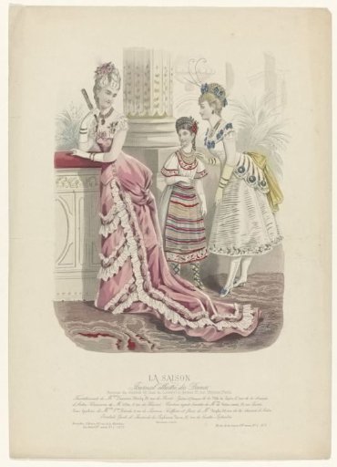 La Saison, Journal illustré des Dames, 1877, 10th year, No. 1, No. 424: Disguises by Mme Laurence Hardy (...)