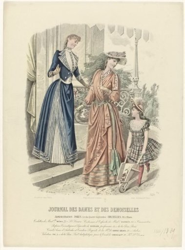 Journal des Dames et des Demoiselles, 1888–1889, No. 2537: Toilettes of Madelle MÉRY (...)