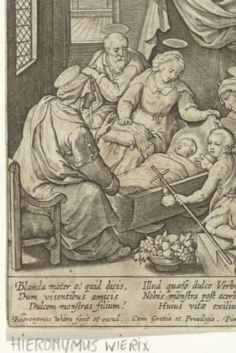 The Christ Child Sleeping in the Cradle
