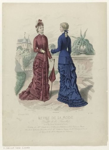 Revue de la Mode, Gazette de la Famille, Sunday, August 10, 1879, 8th year, No. 397: Toilettes of Mme Noël (...)