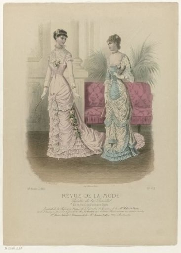 Revue de la Mode, Gazette de la Famille, Sunday, February 1, 1880, 9th year, No. 422: Fans of the Parfumerie Ninon (...)