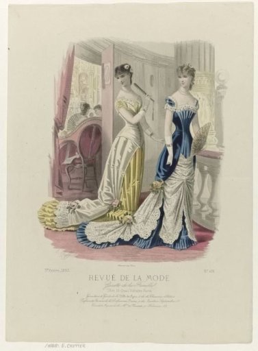 Revue de la Mode, Gazette de la Famille, Sunday, February 29, 1880, 9th year, No. 426: Trim & Gloves from the City of Lyon..