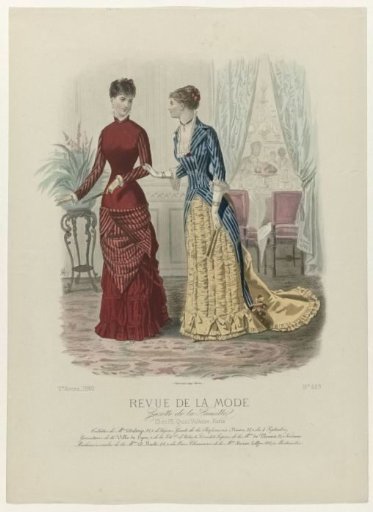 Revue de la Mode, Gazette de la Famille, Sunday, March 21, 1880, 9th year, No. 429: Outfits of Mrs. Duboys (...)