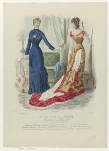 Revue de la Mode, Gazette de la Famille, Sunday, April 3, 1880, 9th year, No. 431: Outfits of Mrs. Duboys (...)