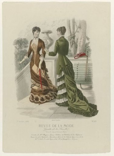 Revue de la Mode, Gazette de la Famille, Sunday, May 23, 1880, 9th year, No. 438: Outfits of Mrs. Bazin (...)
