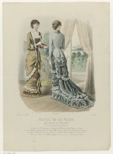 Revue de la Mode, Gazette de la Famille, Sunday, August 1, 1880, 9th year, No. 448: Outfits of Mrs. Marcad (...)