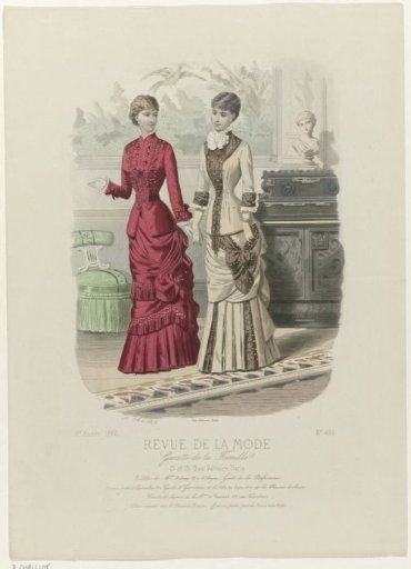Revue de la Mode, Gazette de la Famille, Sunday, August 22, 1880, 9th year, No. 451: Outfits of Mrs. Duboys (...)