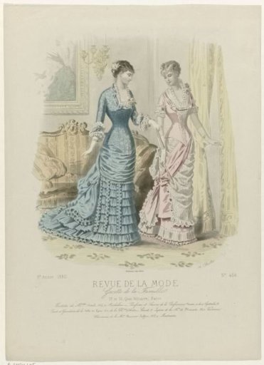 Revue de la Mode, Gazette de la Famille, Sunday, November 21, 1880, 9th year, No. 464: Outfits of the Misses Vidal (...)