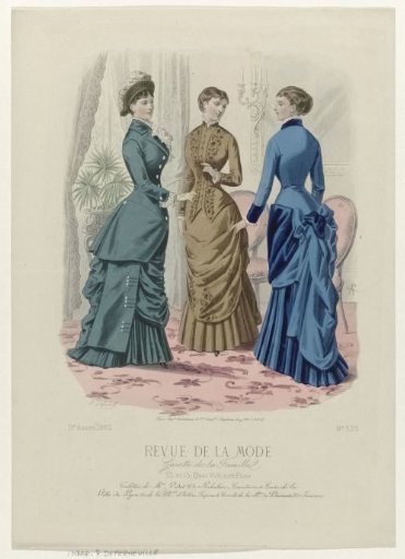 Revue de la Mode, Gazette de la Famille, 1882, 11th year, No. 525: Toilettes of the Ladies Vidal (...)