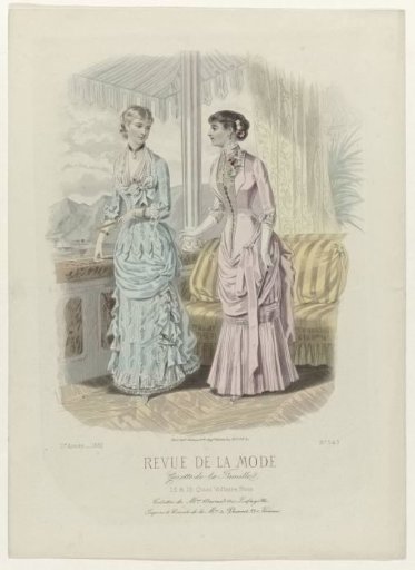 Revue de la Mode, Gazette de la Famille, Sunday, July 9, 1882, 11th year, No. 549: Toilettes of Mme Durand (...)