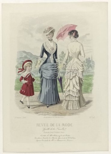 Revue de la Mode, Gazette de la Famille, Sunday, May 28, 1882, 11th year, No. 543: Toilettes of Mme Delannoy (...)