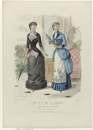 Revue de la Mode, Gazette de la Famille, Sunday 27 August 1882, 11th year, No. 556: Petticoats & Corsets of Mme de Plument (...)