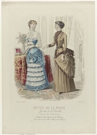 Revue de la Mode, Gazette de la Famille, Sunday 10 September 1882, 11th year, No. 558: Outfits of Mme Bardé (...)