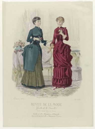Revue de la Mode, Gazette de la Famille, Sunday 24 September 1882, 11th year, No. 560: Outfits of Mme Marcad (...)