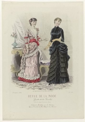 Revue de la Mode, Gazette de la Famille, Sunday 5 November 1882, 11th year, No. 566: Outfits of Mme Duluc (...)